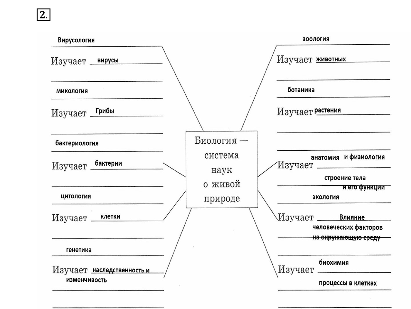 Введение. Биология как наука. Урок 1. Биология - наука о живой природе. Страницы 4-6. Вопрос №2 — решение 1