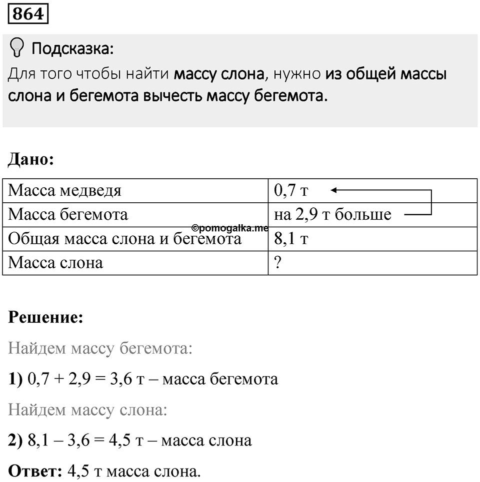 Номер 864 — решение 1