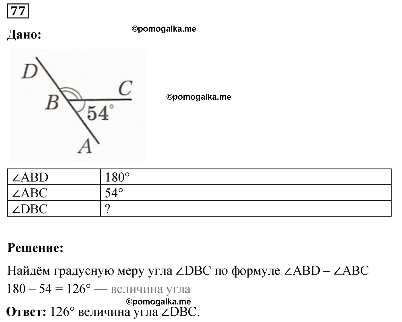 Вариант 1 Номер 77 — решение 1