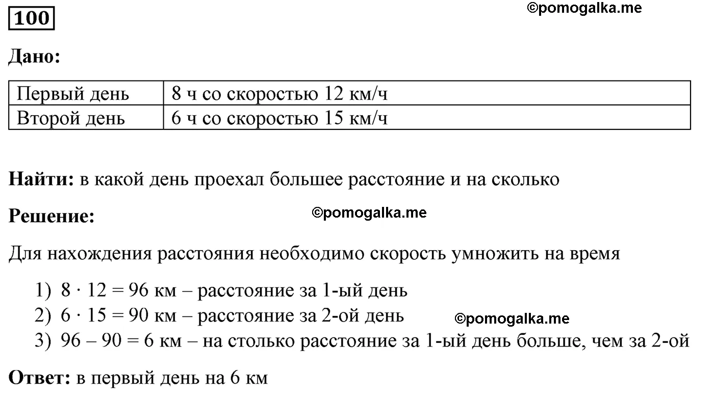 Вариант 2 Номер 100 — решение 1