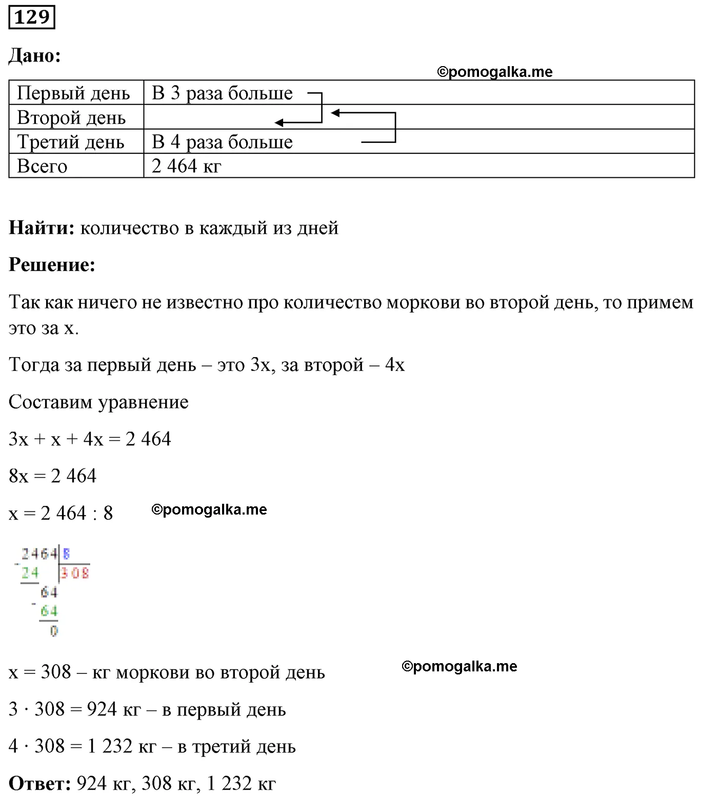 Вариант 2 Номер 129 — решение 1