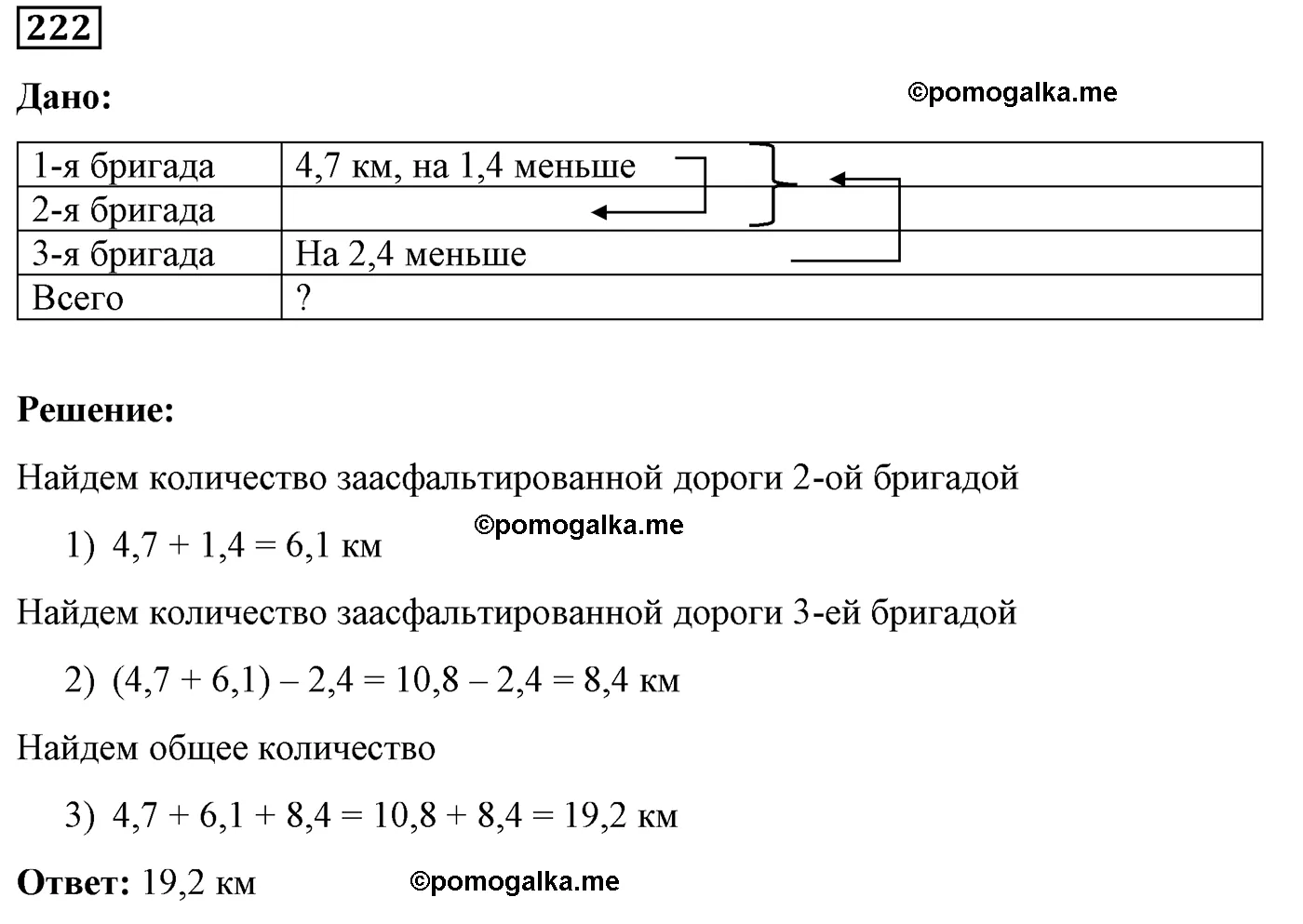Вариант 2 Номер 222 — решение 1