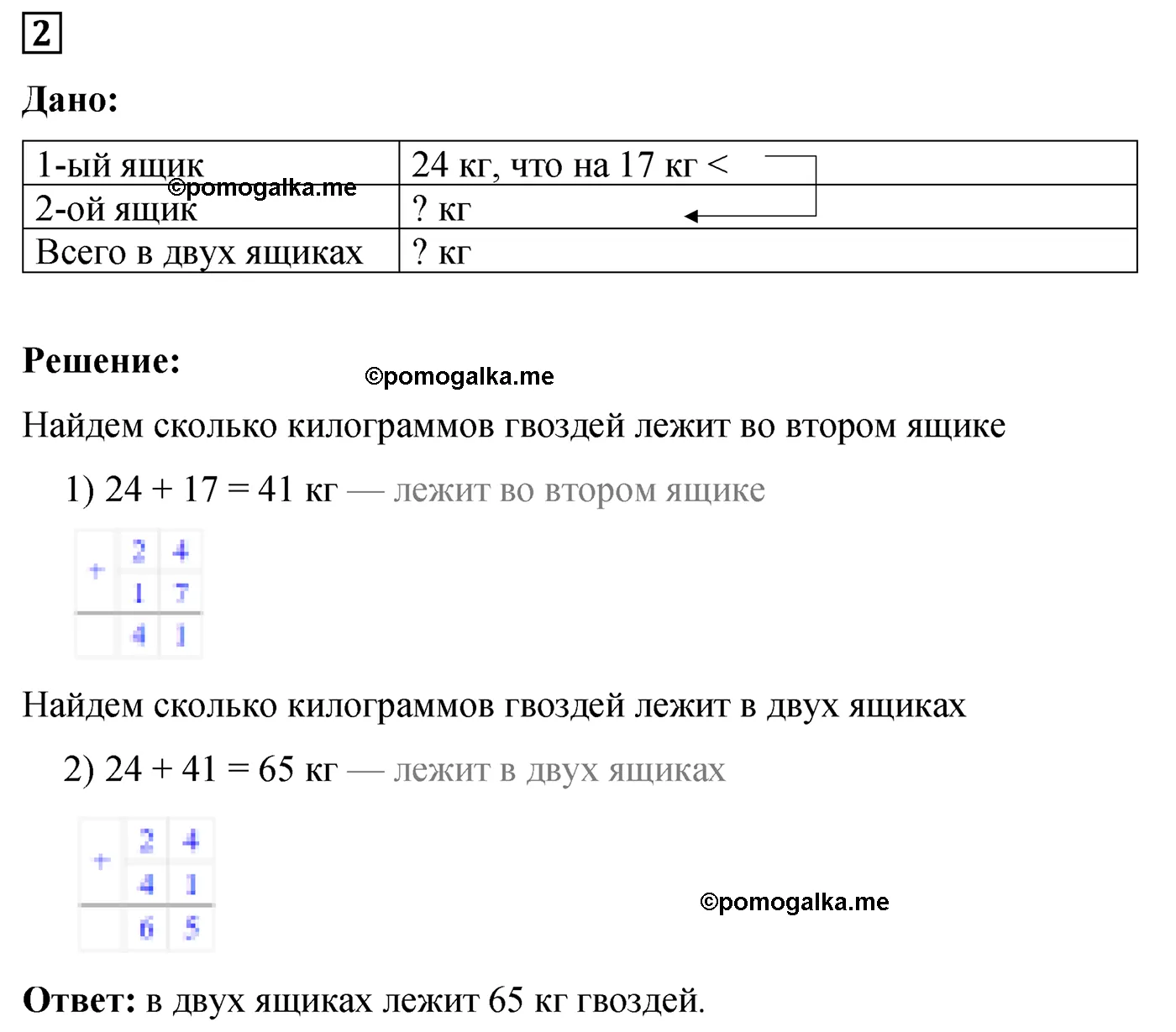 Контрольная работа 2 Вариант 2 Номер 2 — решение 1