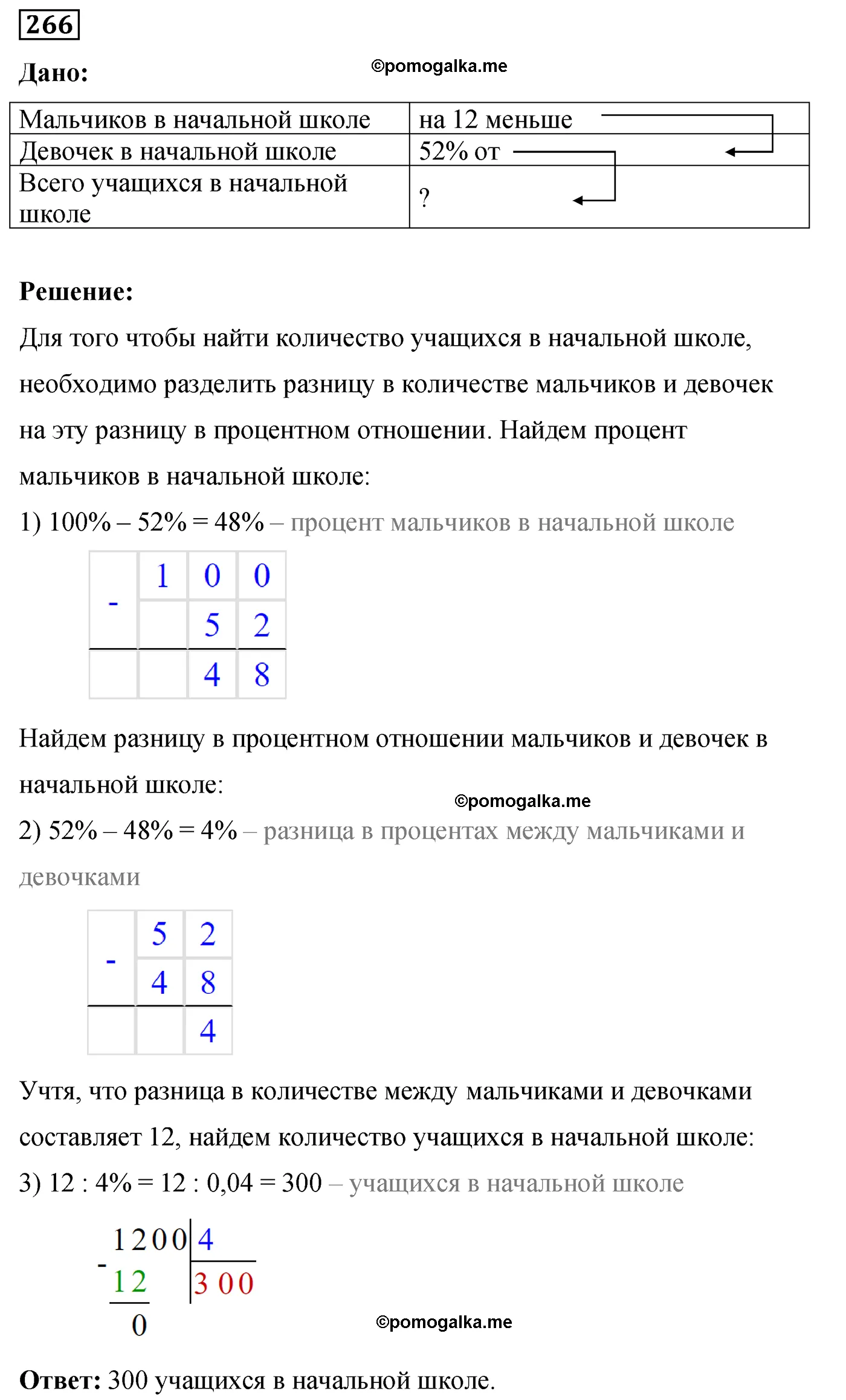 Вариант 3 Номер 266 — решение 1