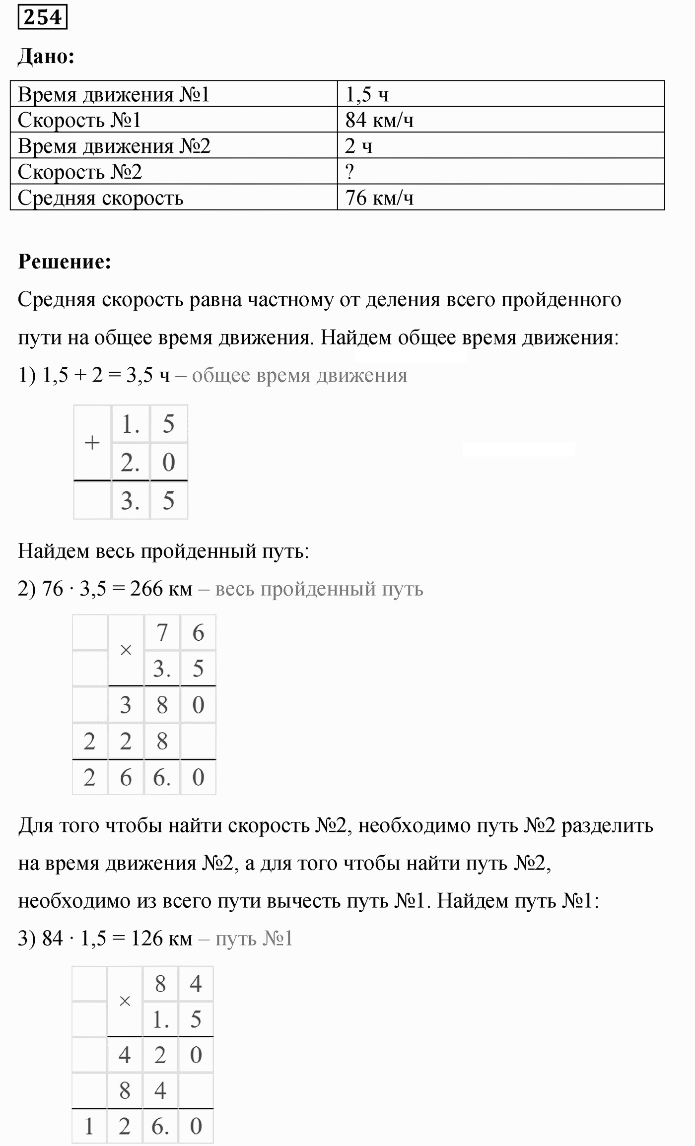 Вариант 3 Номер 254 — решение 1