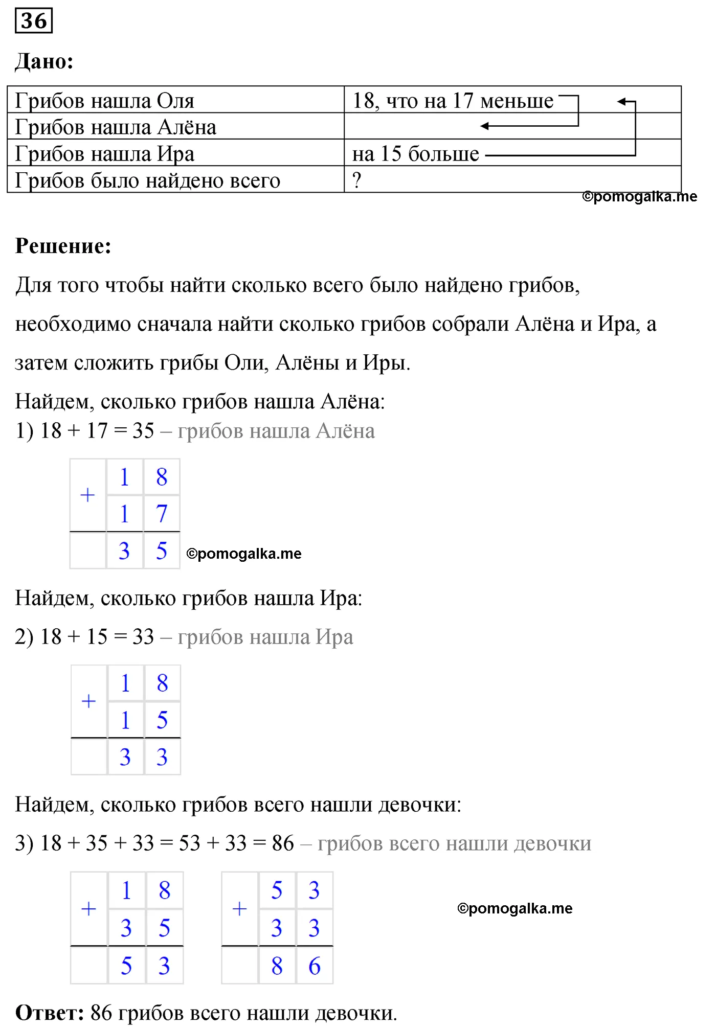 Вариант 3 Номер 36 — решение 1
