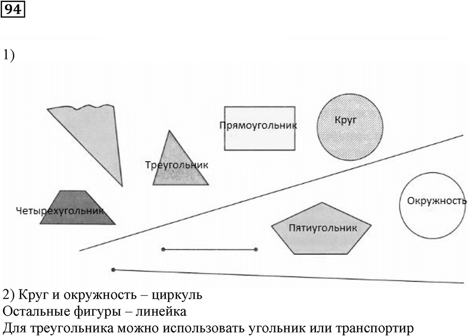 Натуральные числа и нуль. §4. Геометрические фигуры. Номер 94 — решение 1