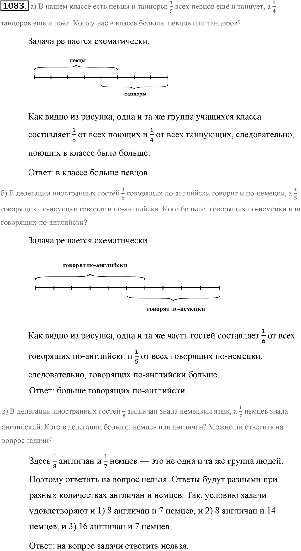 Обыкновенные дроби. §4.19. Площадь прямоугольника. Объём прямоугольного параллелепипеда. Номер №1083 — решение 1