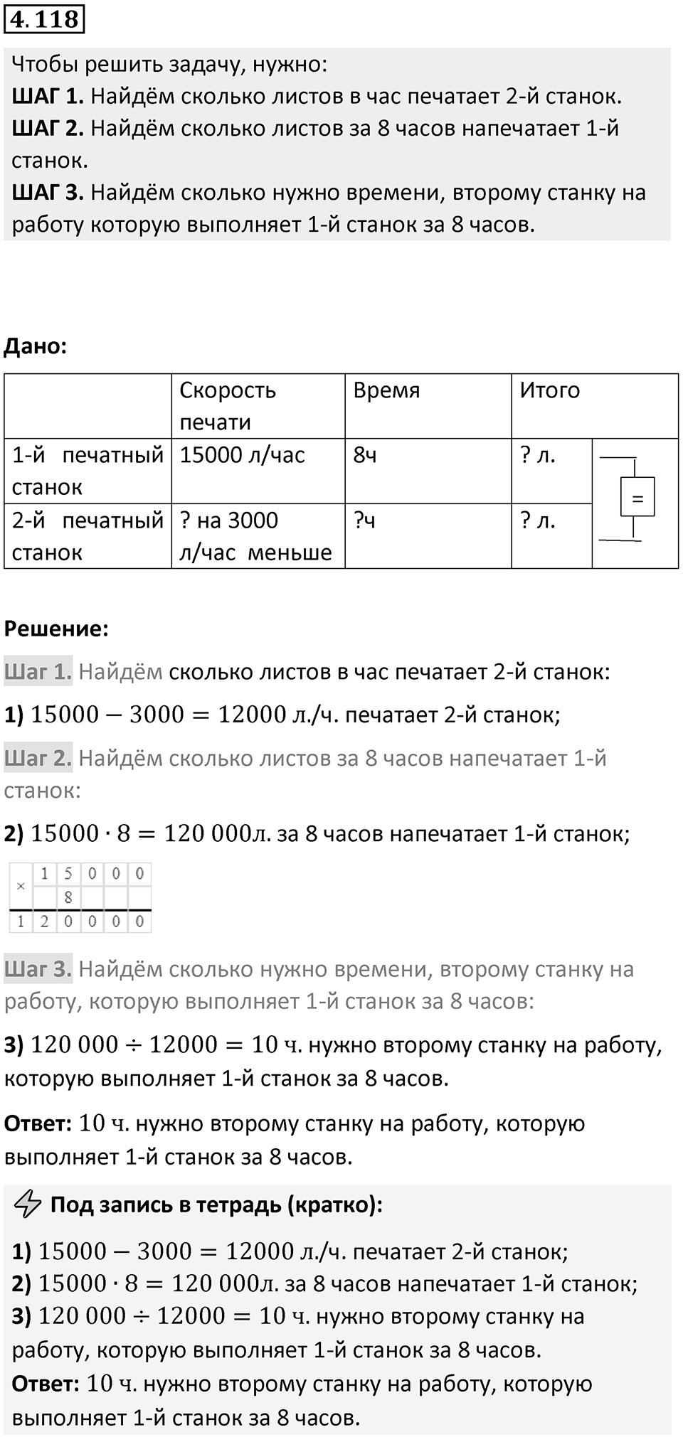 Номер 4.118 — решение 1