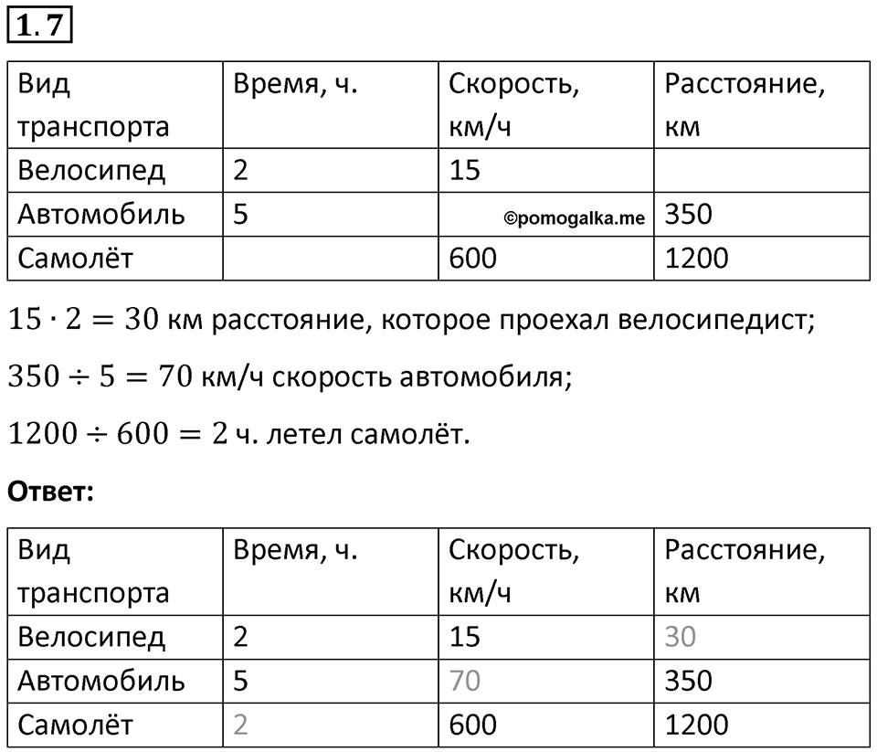 Номер 1.7 — решение 1