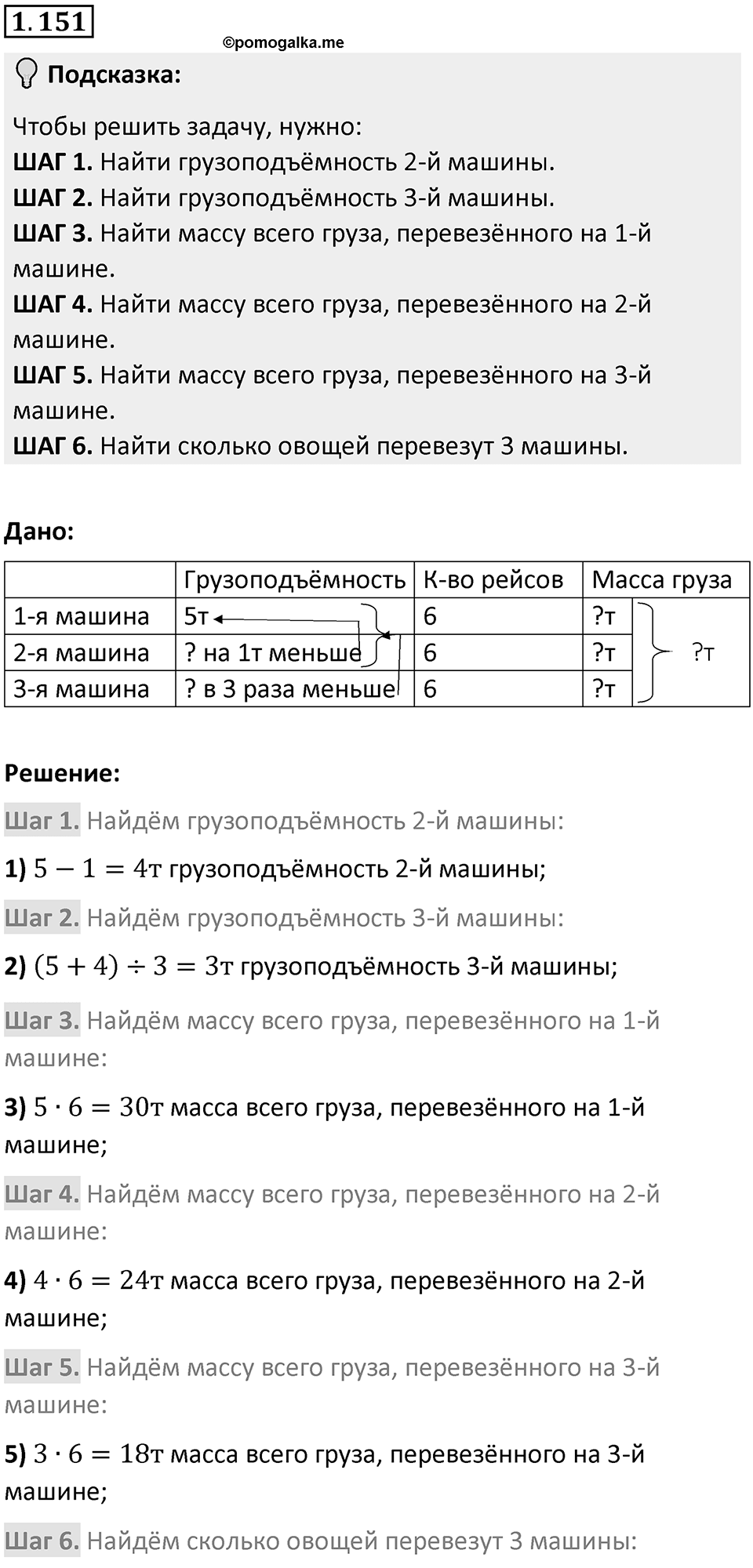 Номер 1.151 — решение 1