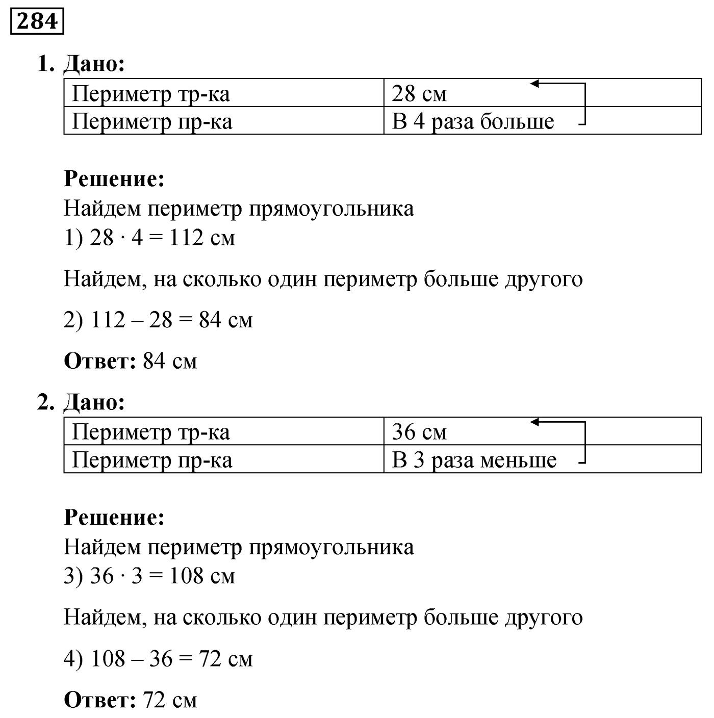 Номер №284 — решение 1