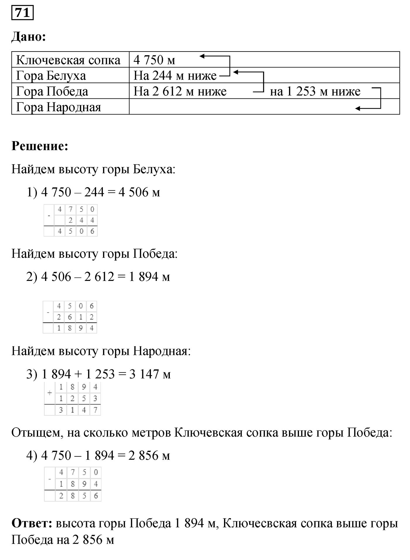 Номер №71 — решение 1