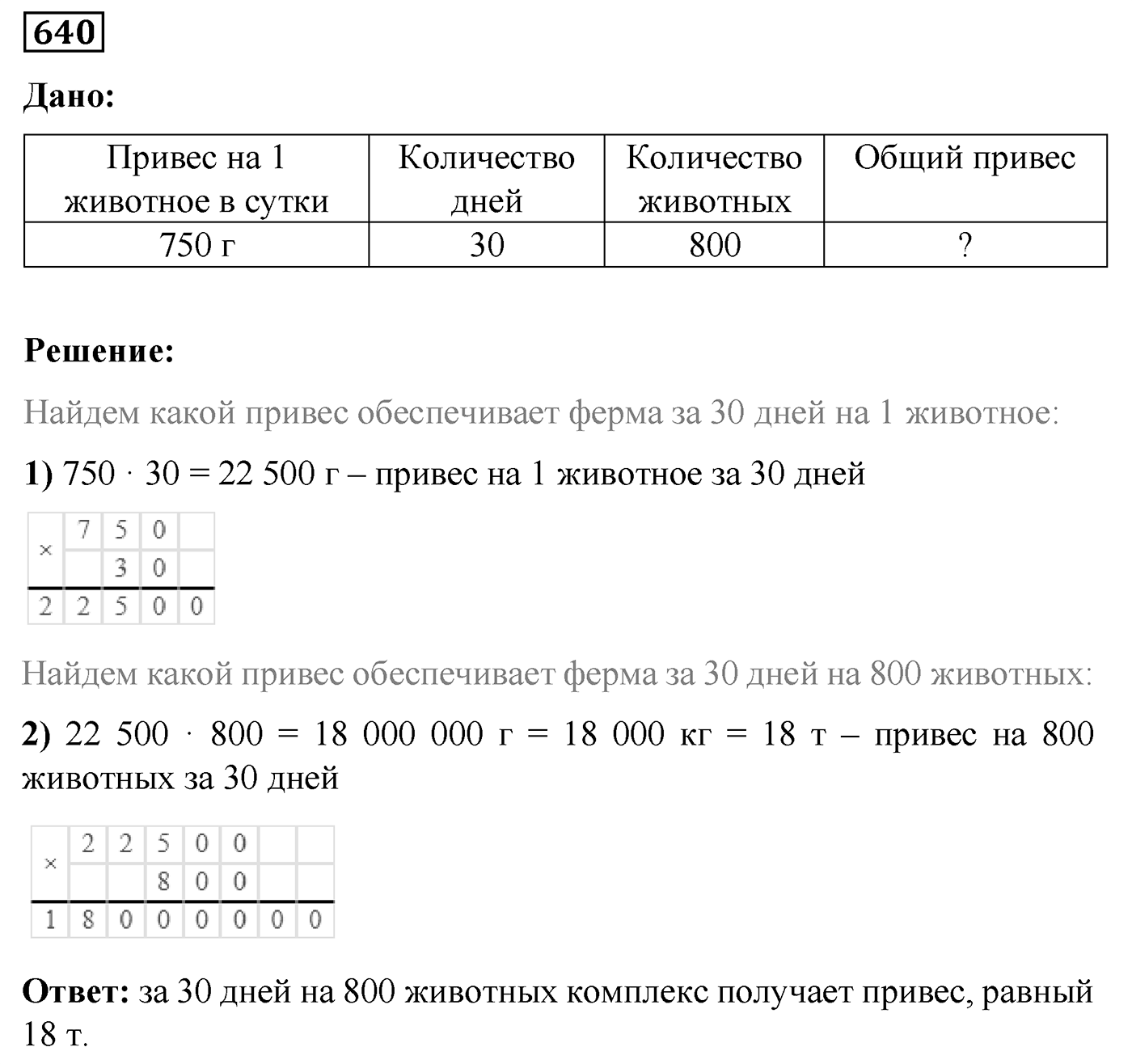 Номер №640 — решение 1