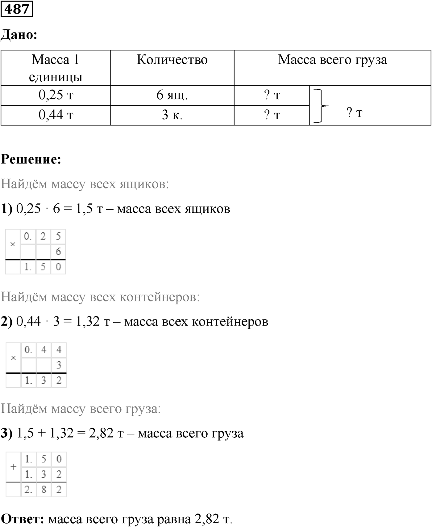 Номер №487 — решение 1