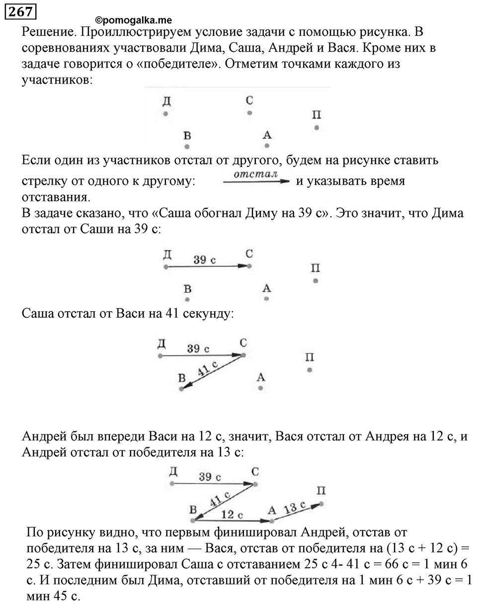 Натуральные числа. §2.7 Вычитание. Номер №267 — решение 1