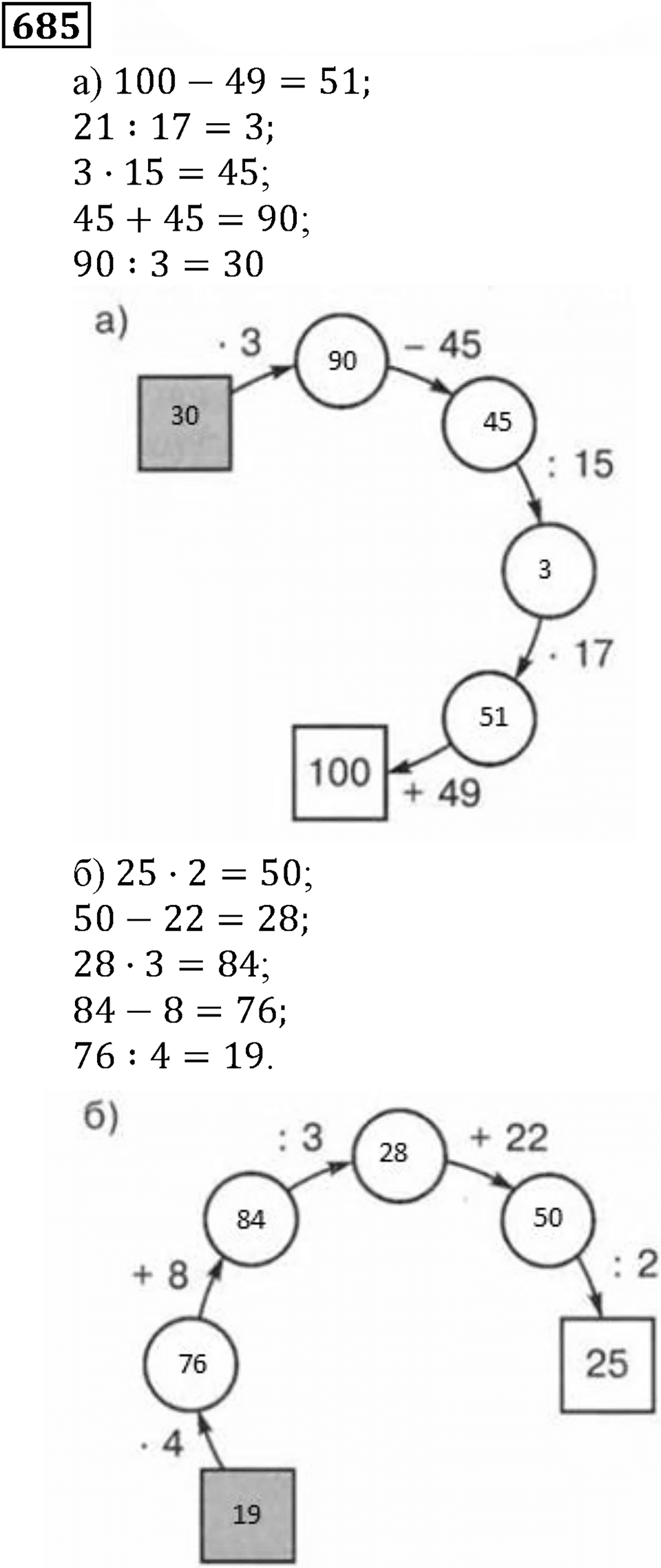 Натуральные числа. §4.17 Формулы. Номер №685 — решение 1