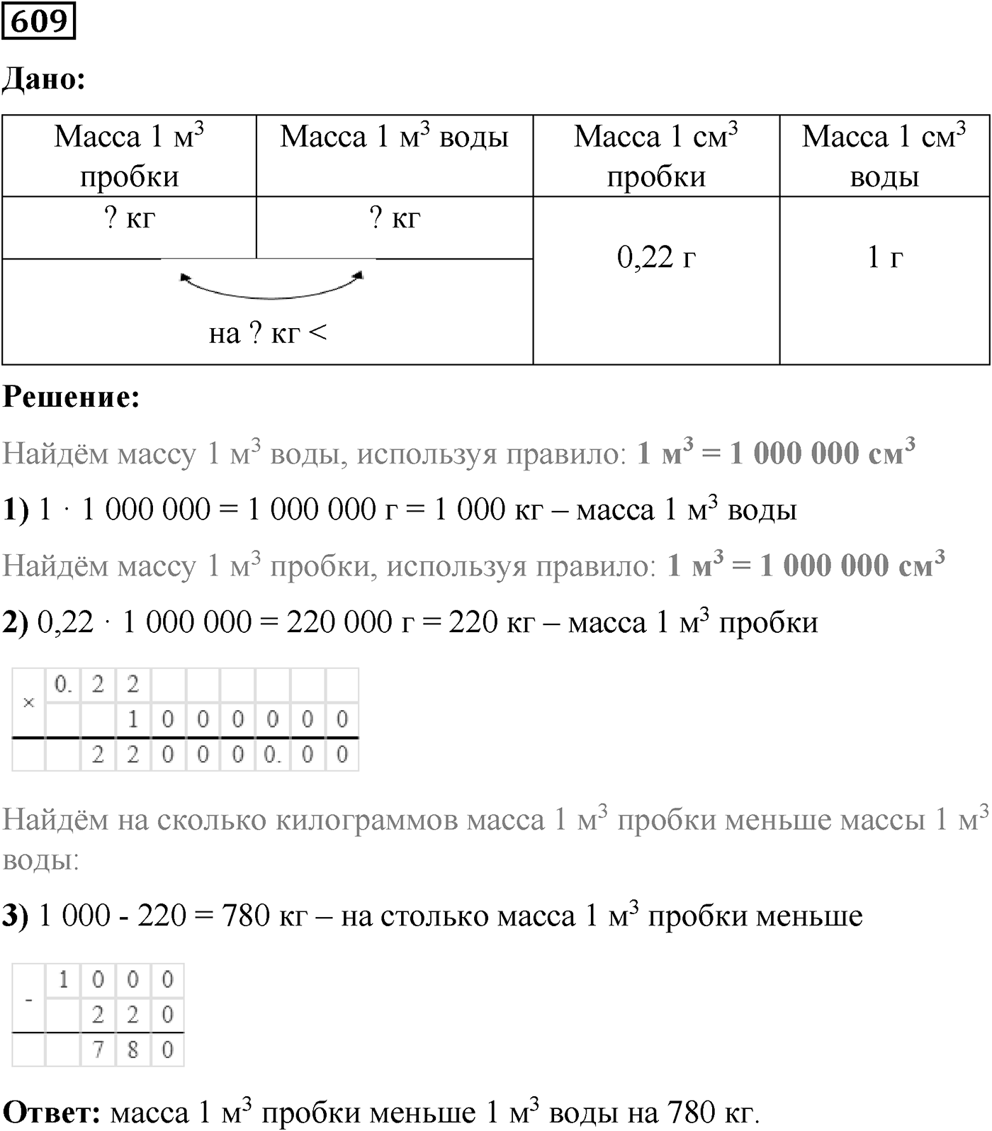 Номер №609 — решение 1