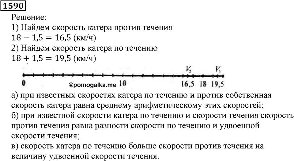 Дробные числа. §8.40 Проценты. Номер №1590 — решение 1