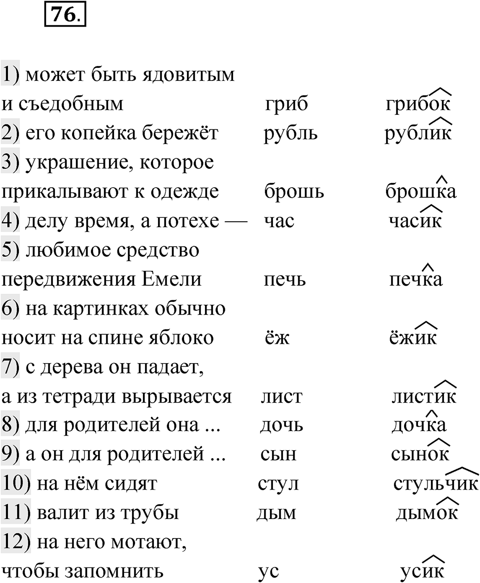 Упражнение 76 — решение 1