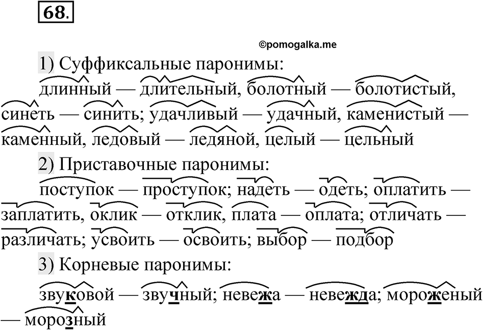 Упражнение 68 — решение 1
