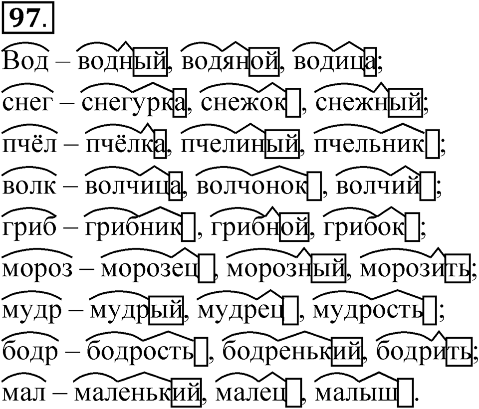 Упражнение 97 — решение 1