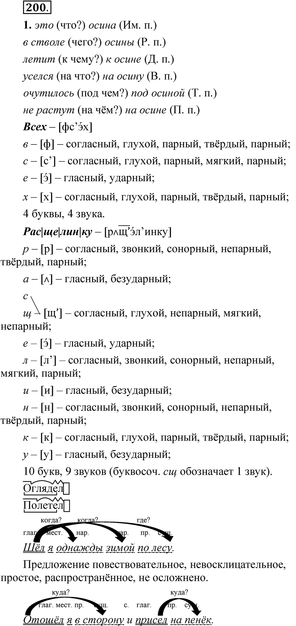 Упражнение 200 — решение 1