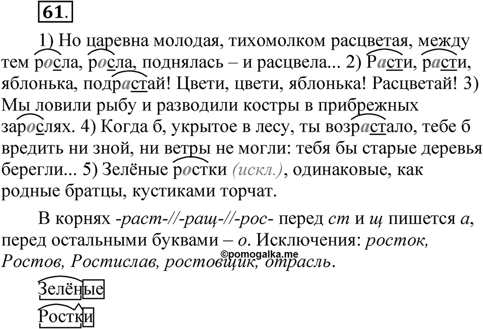 Упражнение 61 — решение 1