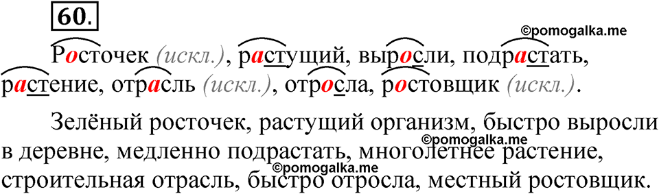 Упражнение 60 — решение 1