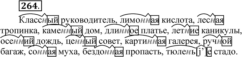 Упражнение 264 — решение 1