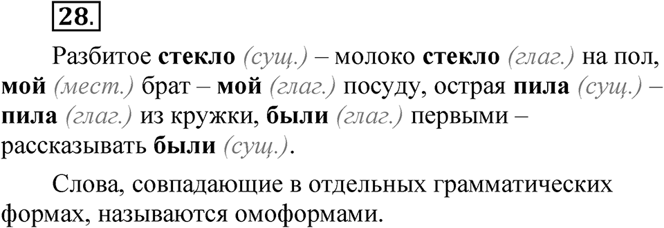 Упражнение 28 — решение 1