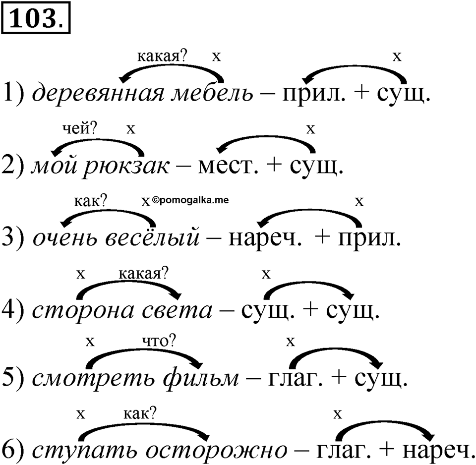 Упражнение 103 — решение 1