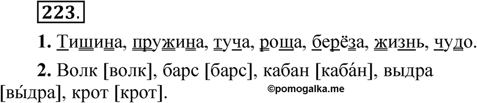 Упражнение 223 — решение 1