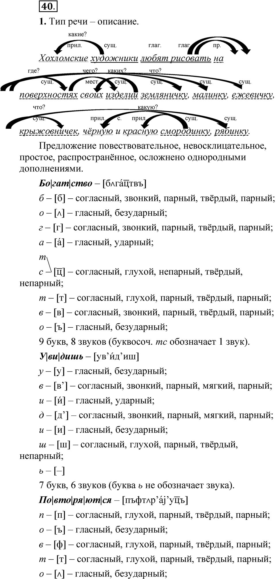 Упражнение 40 — решение 1