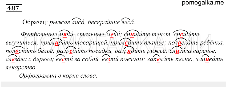 Упражнение 487 — решение 1