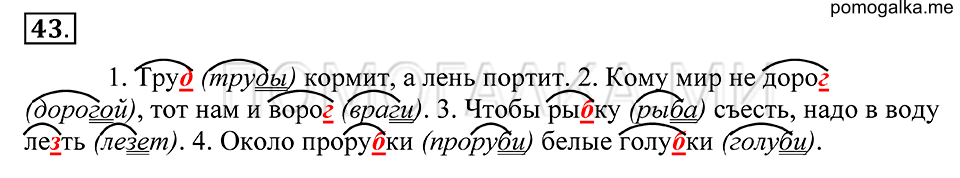 Упражнение 43 — решение 1