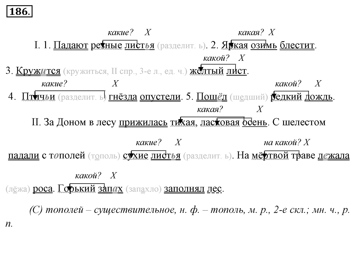 Упражнение 186, ГДЗ по русскому за 5 класс к учебнику Ладыженской, Баранова — решение 2