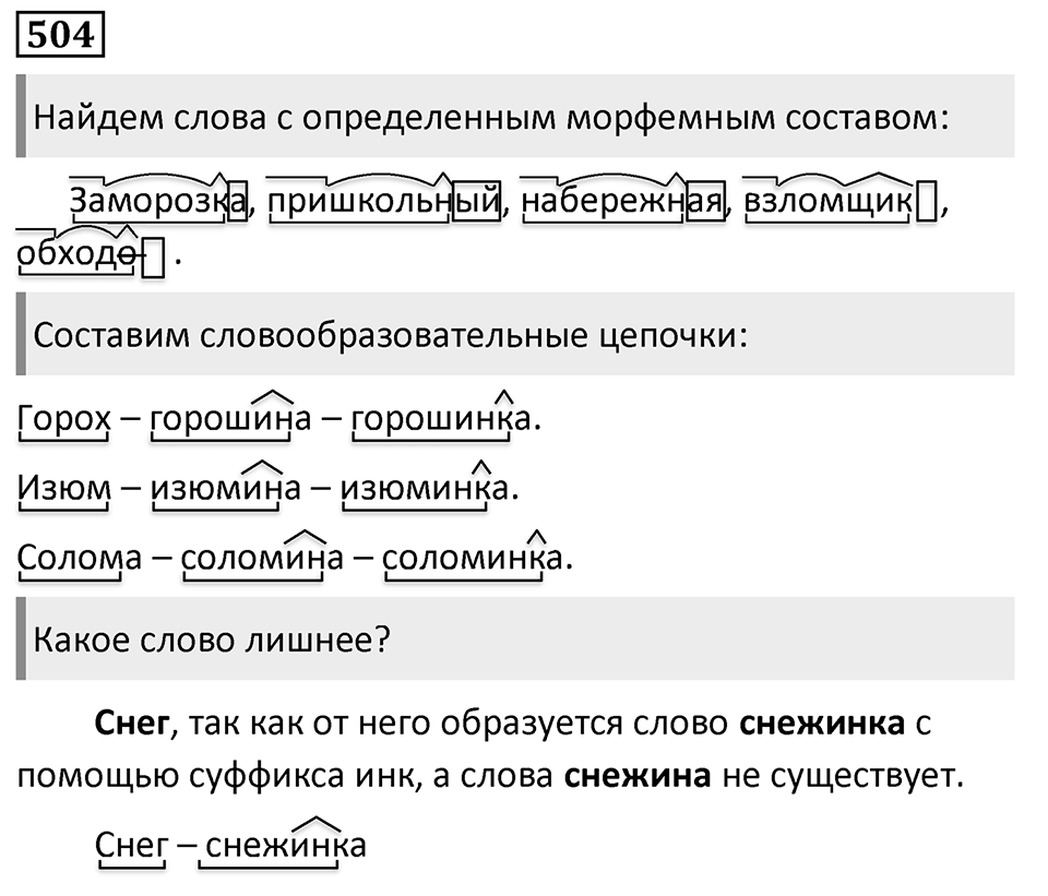 Упражнение 504, ГДЗ по русскому за 5 класс к учебнику Ладыженской, Баранова — решение 1
