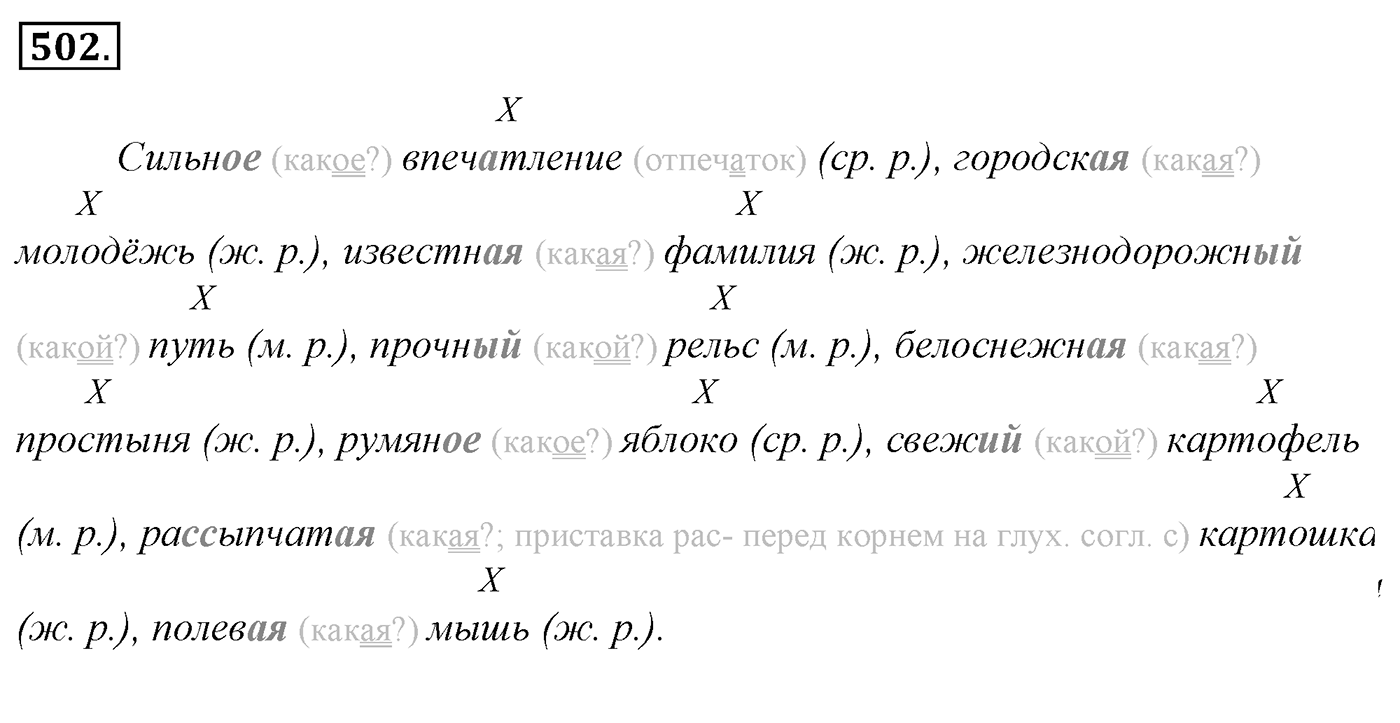 Упражнение 502, ГДЗ по русскому за 5 класс к учебнику Ладыженской, Баранова — решение 2