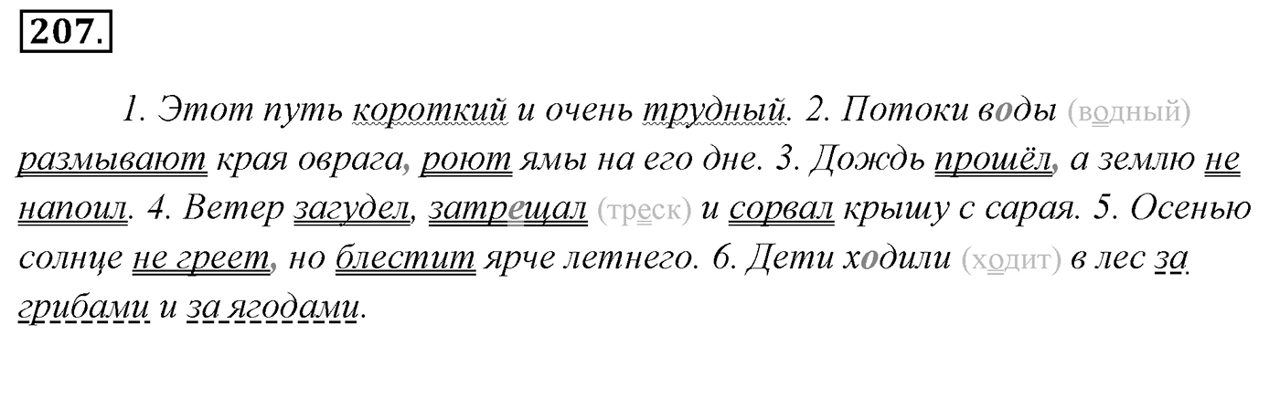 Упражнение 207, ГДЗ по русскому за 5 класс к учебнику Ладыженской, Баранова — решение 2