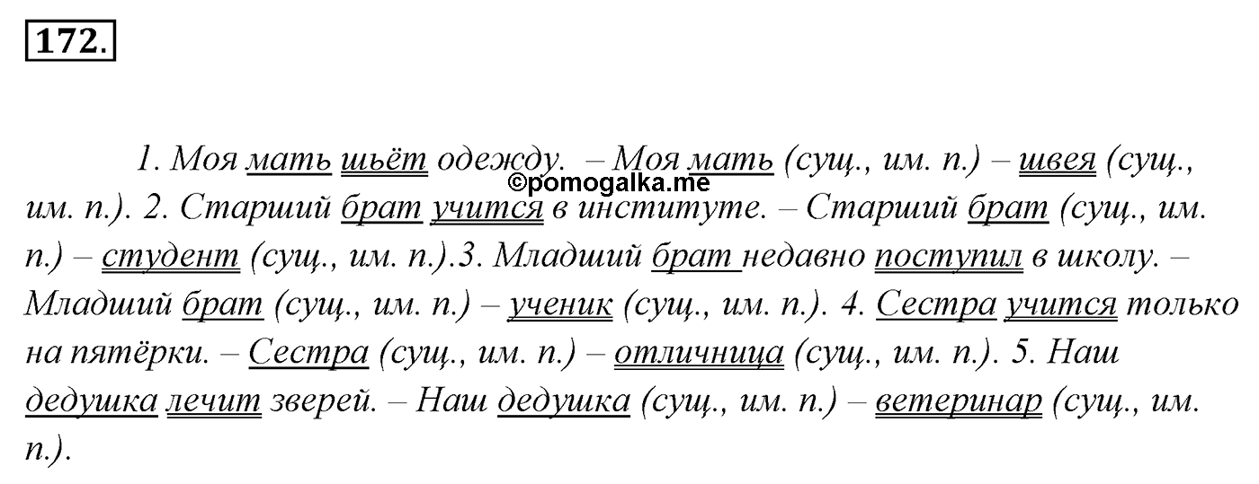 Упражнение 172, ГДЗ по русскому за 5 класс к учебнику Ладыженской, Баранова — решение 2