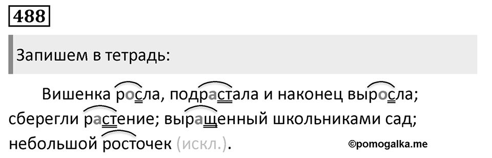Упражнение 488, ГДЗ по русскому за 5 класс к учебнику Ладыженской, Баранова — решение 1