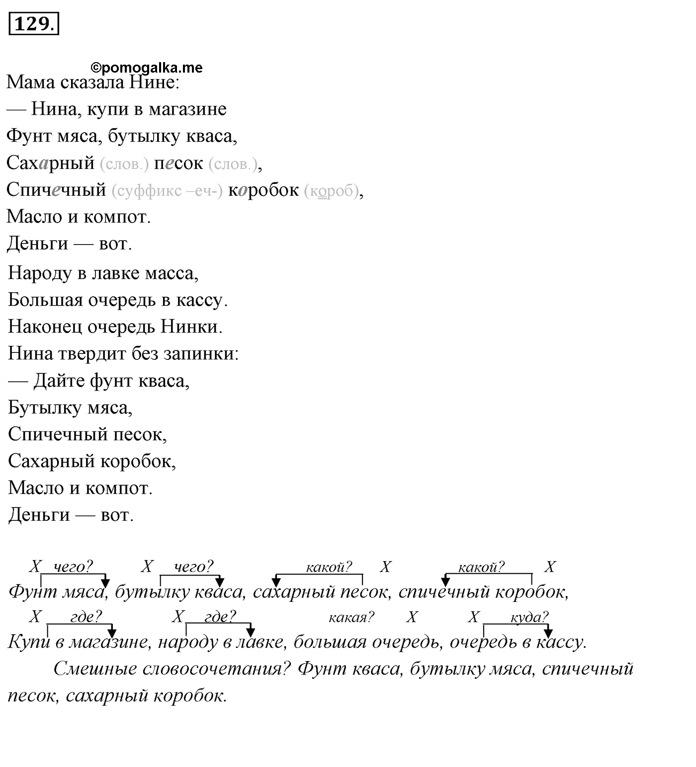 Упражнение 129, ГДЗ по русскому за 5 класс к учебнику Ладыженской, Баранова — решение 2