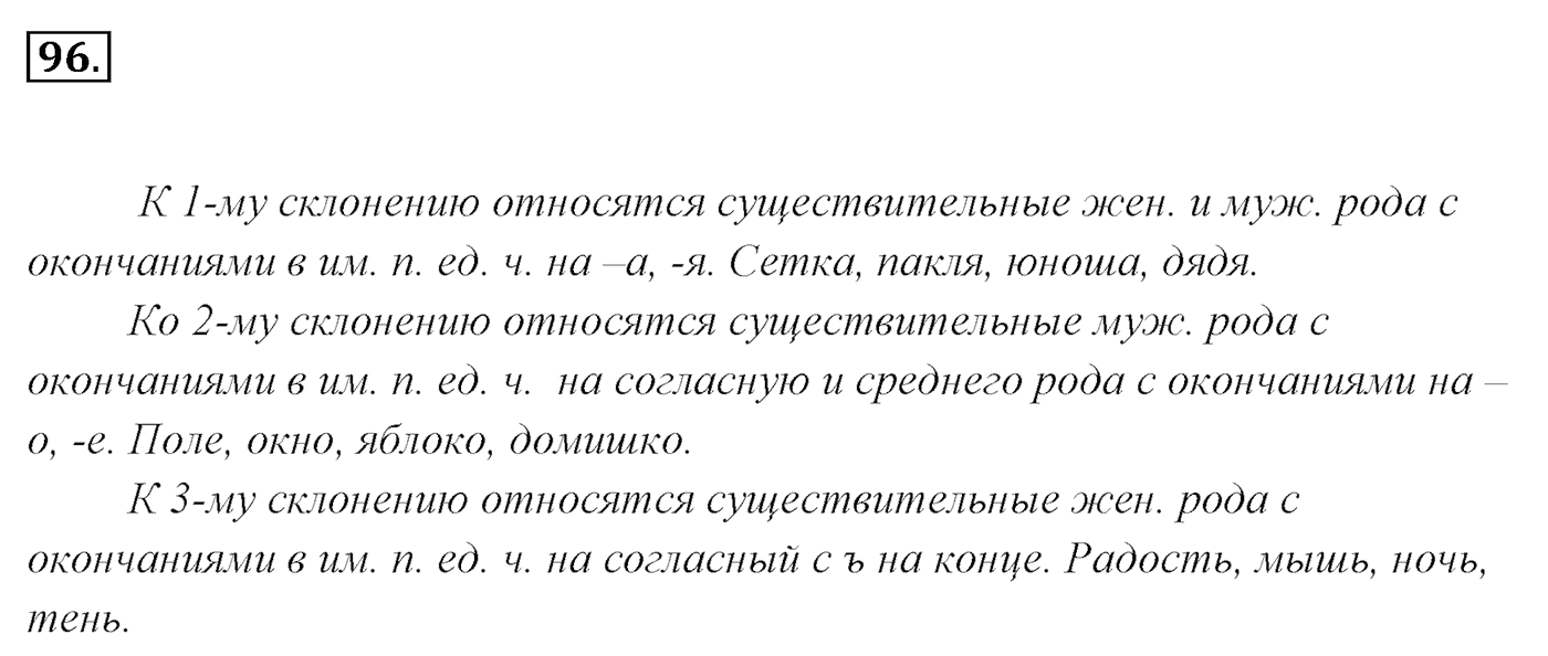 Упражнение 96, ГДЗ по русскому за 5 класс к учебнику Ладыженской, Баранова — решение 2