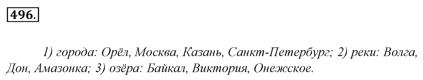 Упражнение 496, ГДЗ по русскому за 5 класс к учебнику Ладыженской, Баранова — решение 2
