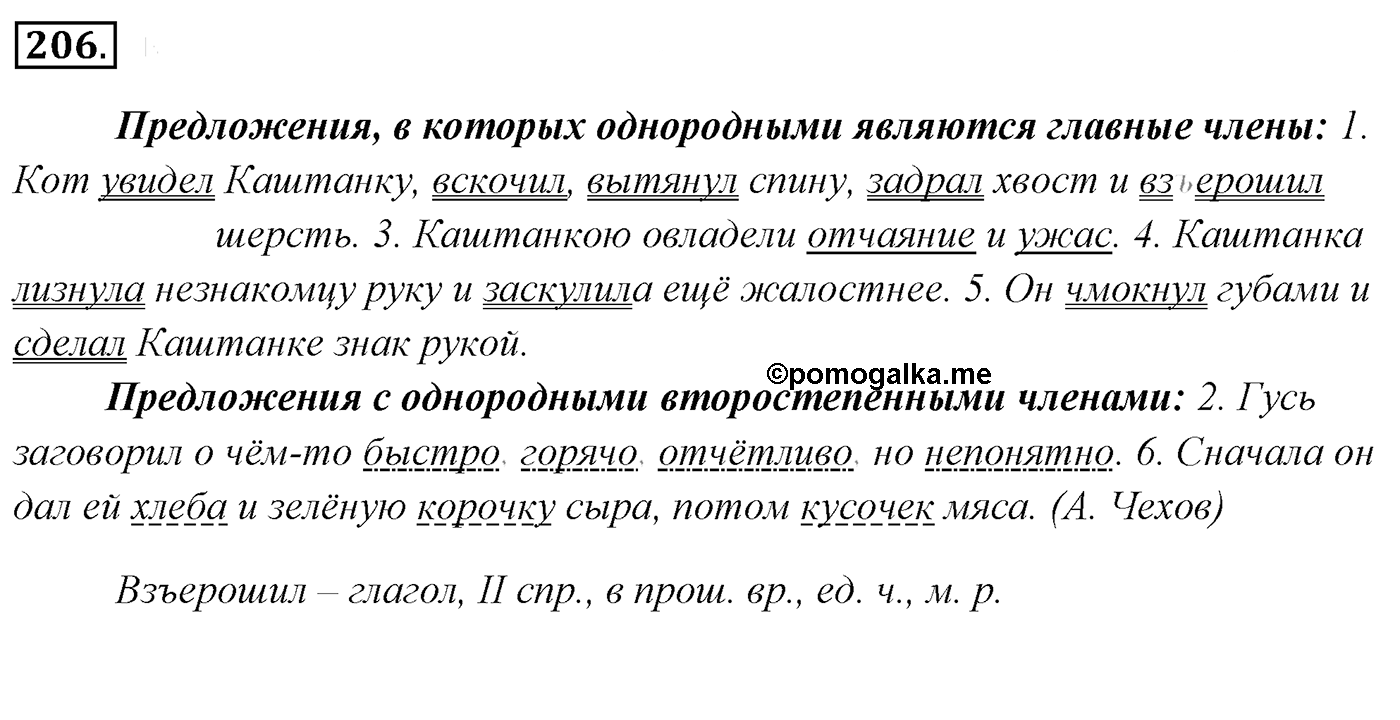 Упражнение 206, ГДЗ по русскому за 5 класс к учебнику Ладыженской, Баранова — решение 2