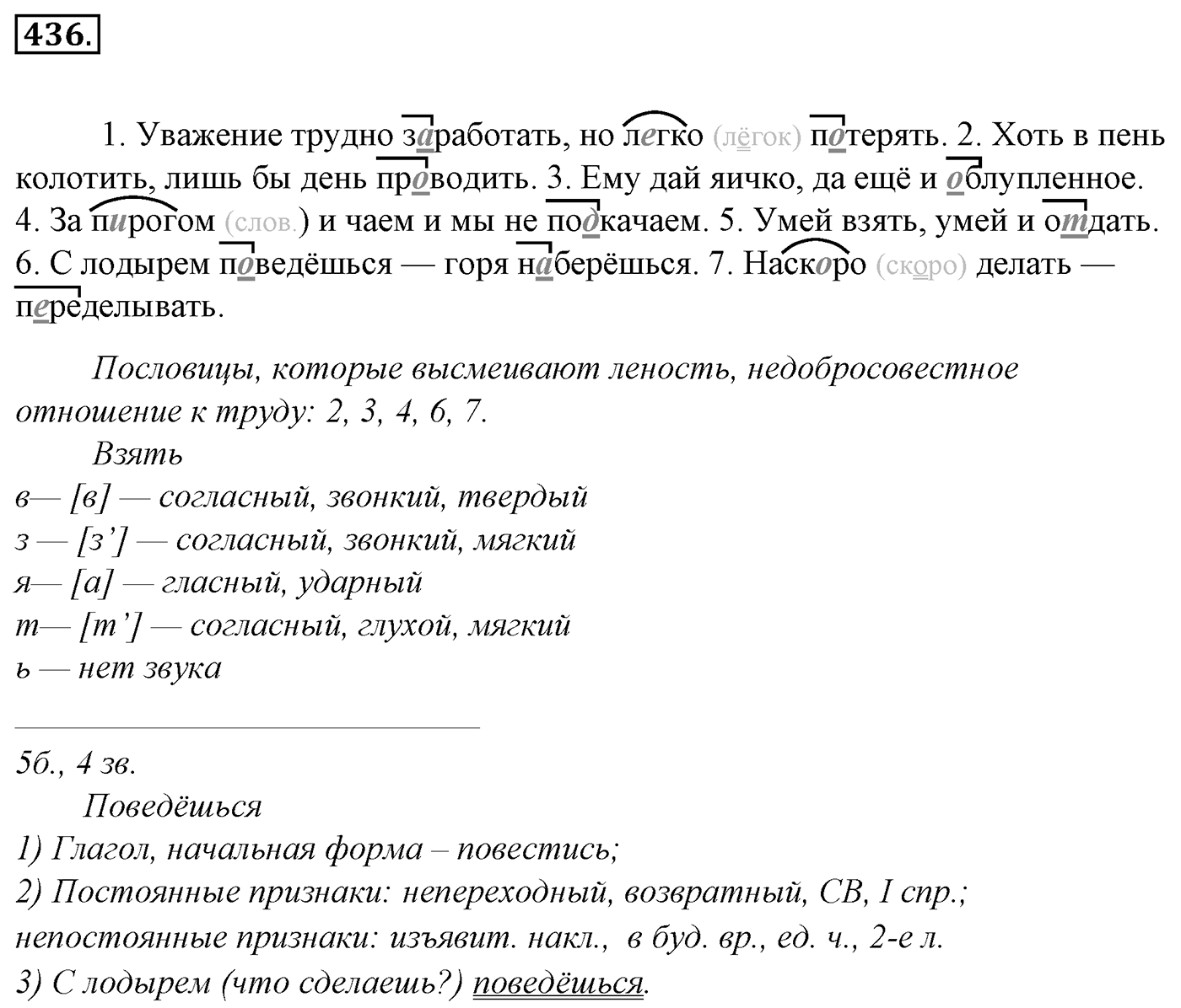 Упражнение 436, ГДЗ по русскому за 5 класс к учебнику Ладыженской, Баранова — решение 2
