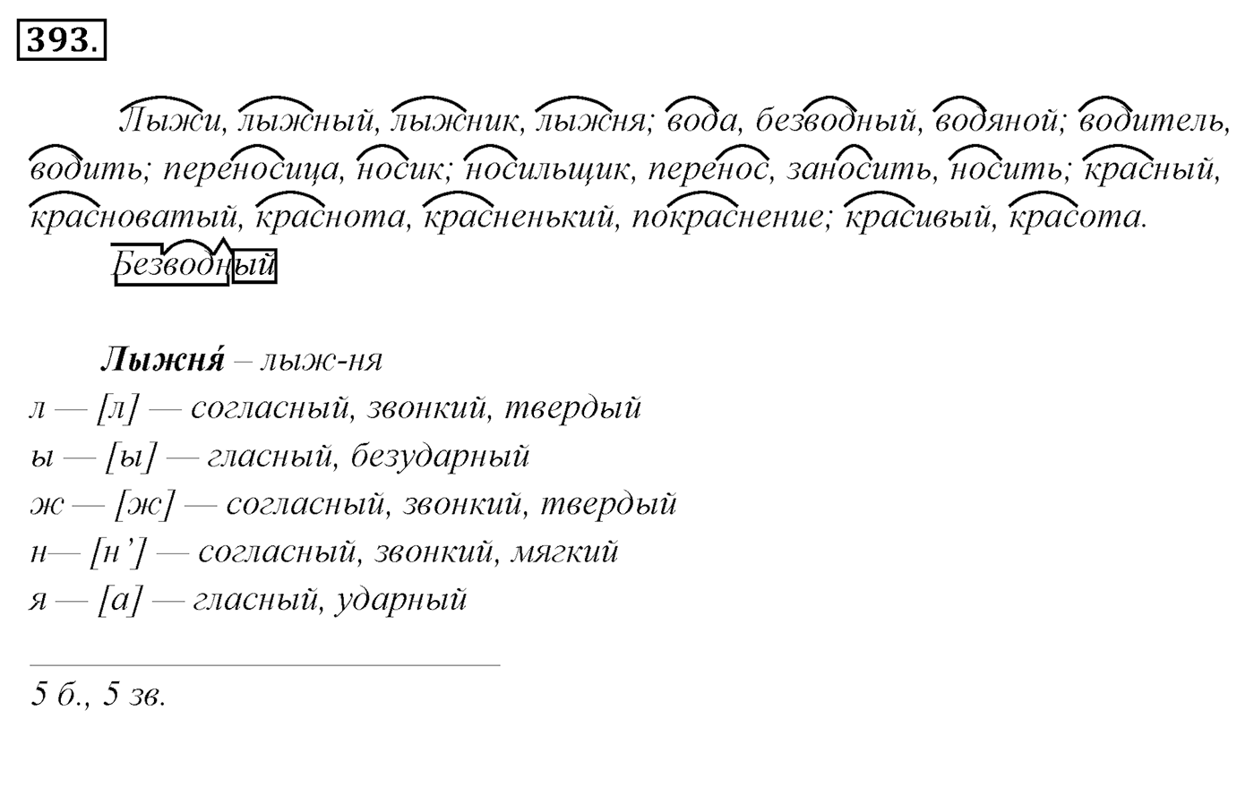 Упражнение 393, ГДЗ по русскому за 5 класс к учебнику Ладыженской, Баранова — решение 2
