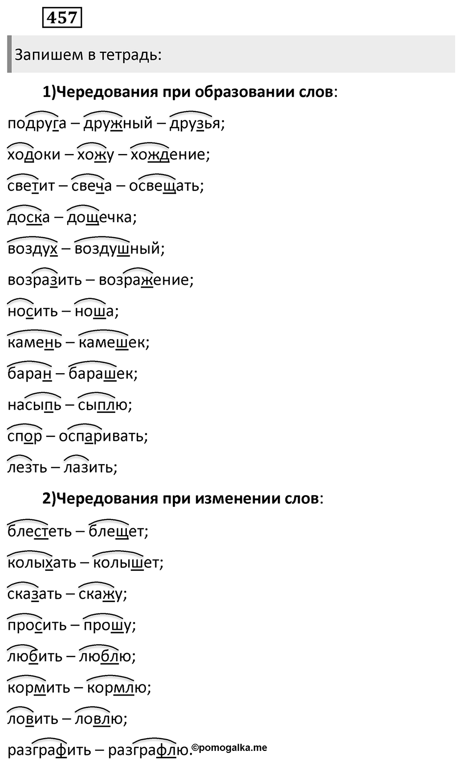 Упражнение 457, ГДЗ по русскому за 5 класс к учебнику Ладыженской, Баранова — решение 1