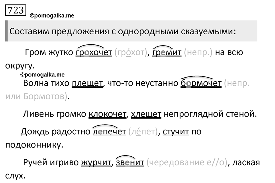 Упражнение 723, ГДЗ по русскому за 5 класс к учебнику Ладыженской, Баранова — решение 1